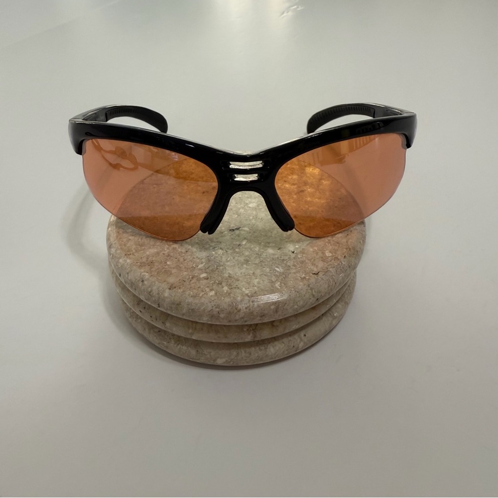 adidas Men's Black Frame Sunglasses with Orange Lenses - Picture 2 of 6
